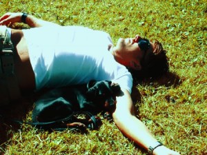 lundqvuist and puppy