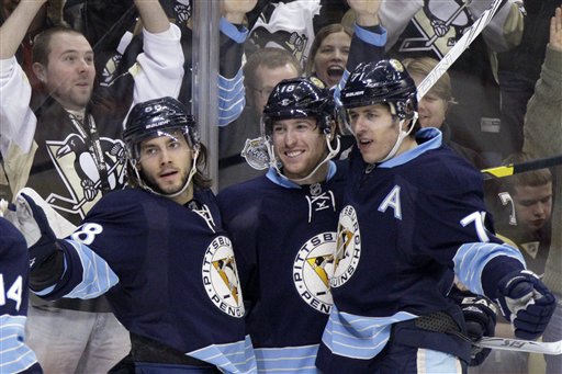 Evgeni Malkin, Kris Letang, James Neal